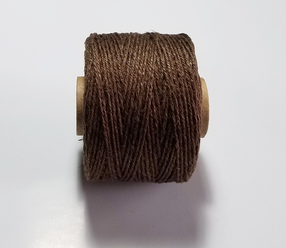 Cuerda de lino 100 de alta tenacidad, hilo de 3 capas, hilo para paquete de , accesorio de decoración de hecho a mano DIY, 100% m/rollo
