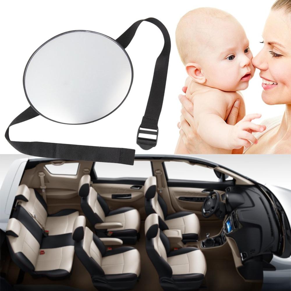 Espejo para asiento trasero de seguridad para coche, de estilo moderno con vista fácil, para espacio trasero de bebé, Monitor para niños de forma redonda para Cuidado infantil y bebés,