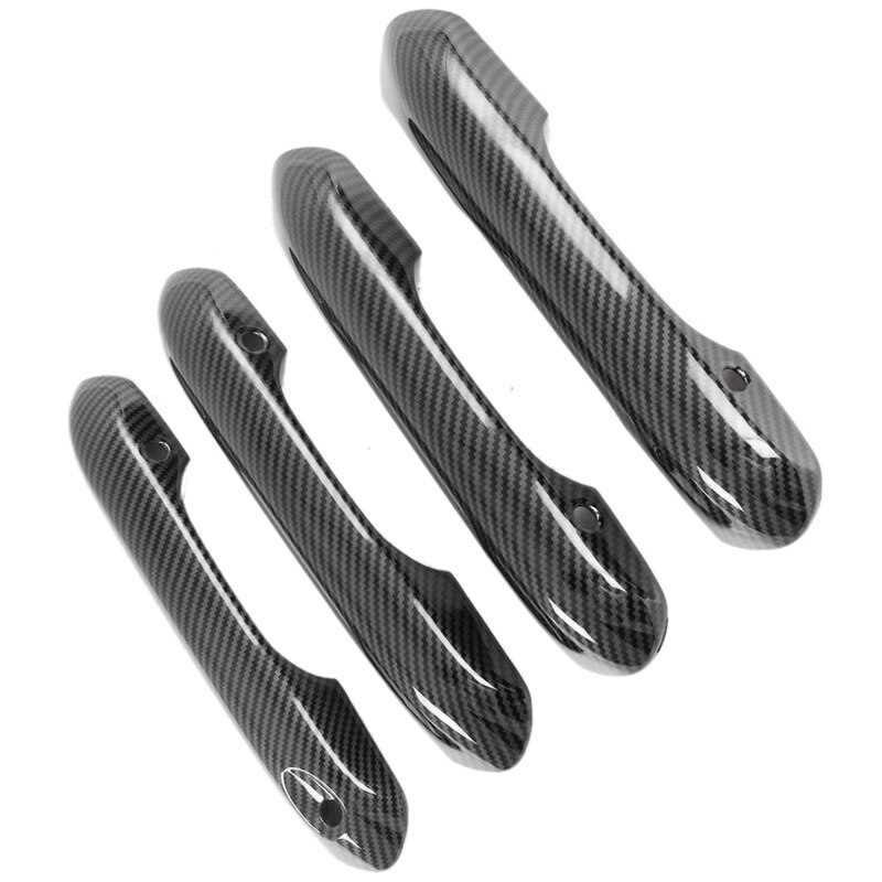 Abs Carbon Fiber Exterieur Side Deurklink Protector Cover Trim Voor Ford Explorer