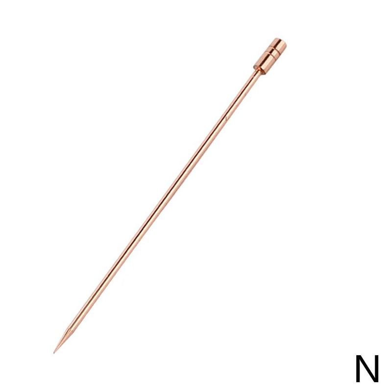 Steel Olive Needle Fruit Sign Cocktail Sign Fruit Decoration Steel Sign Bar Beverage Stirring Tool: N