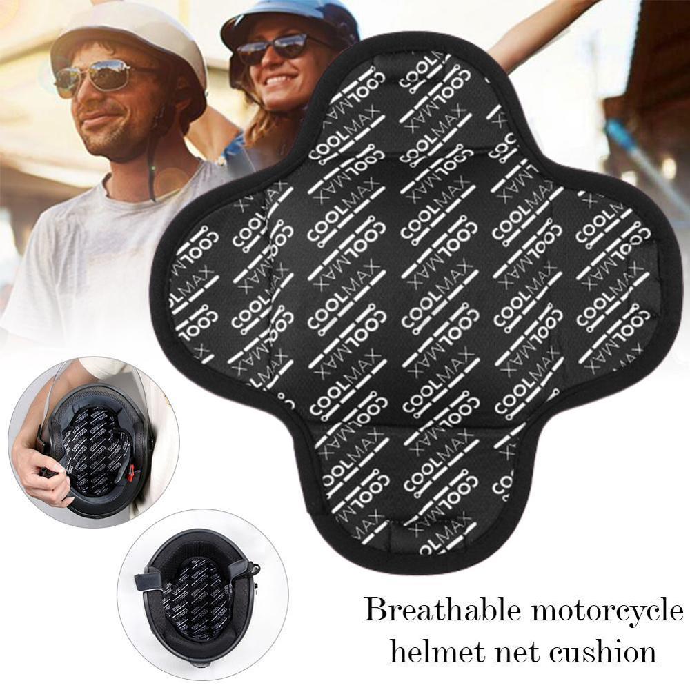 Motorcycle Vehicle Helmet Padding Motorcycle Safety Pad Inner 3D Cooling Mesh Hat Protection H4L8 Air Helmet Cap Microfiber R1Y6