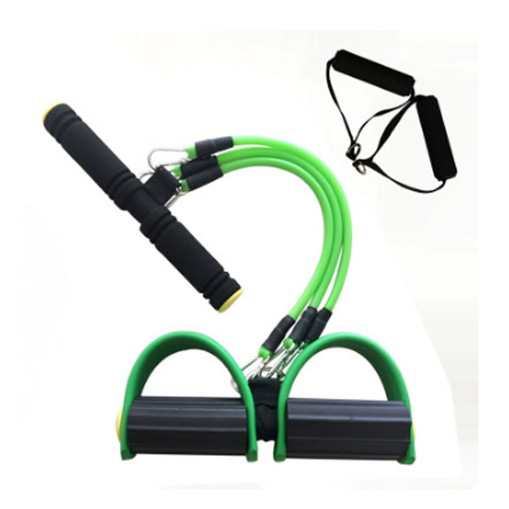 Allecto - Fitness Pedalen - Been Oefenaar - Trekbanden - Thuis Gym Multifunctioneel Geschikt Voor Fitness Verliestraining Zwart Spanningskabel Draagbaar Home Fitness Apparaat Met 4 Buis