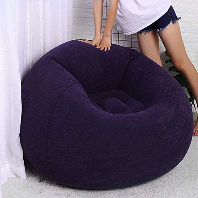 Large Lazy Inflatable Sofa Chairs PVC Lounger Seat Bean Bag Sofas Pouf Puff Couch Tatami Living Room Lounge Beanbag Furniture