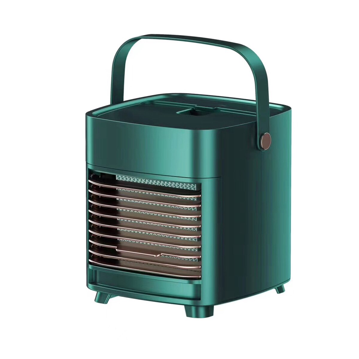 Mini Portable Air Conditioner Humidifier with Water Tank Air Cooler USB 3 Speeds Cooling Fan Air Conditioning for Home Office 5V: Green