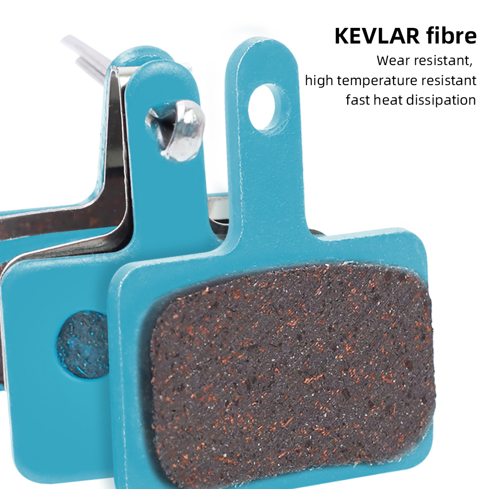 MOTSUV Bicycle Disc Brake Pads MTB Bike BB5 BB7 Pads Wear-resistant Blue Half Metal High Strength Steel Backplate Cycling Parts