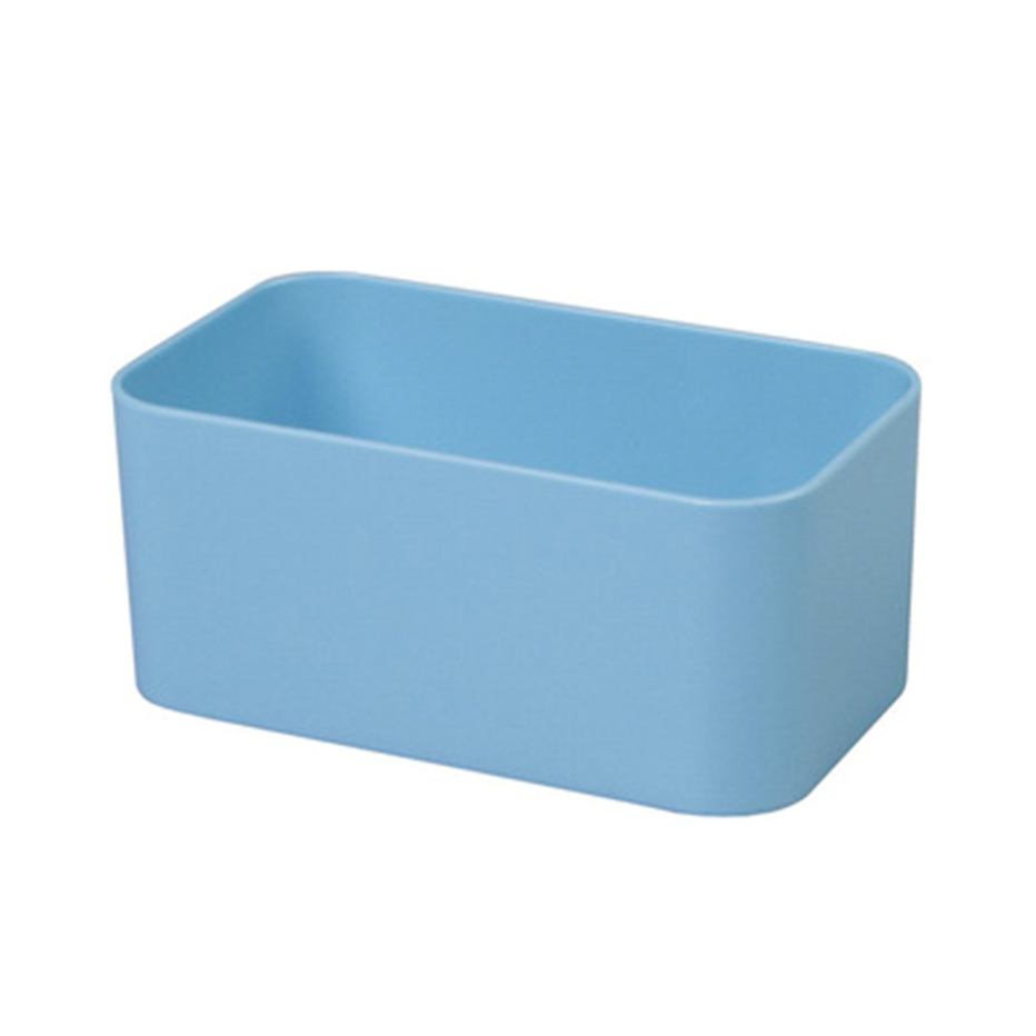 Mounted Wall Storage Box Cosmetic Rack Makeup Bathroom Remote Holder Control Hanger Organizer Storage Decor Bathroom Accessorie: Blue 1
