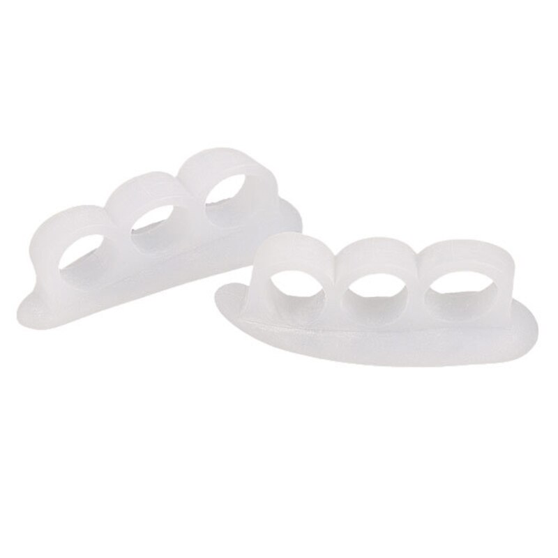 2Pcs=1Pair Toe Separators Spacer Straightening Silicone Gel Hammer Corrector for Curled Toes Hallux Valgus Feet Foot Care Tools: 01 1Pair