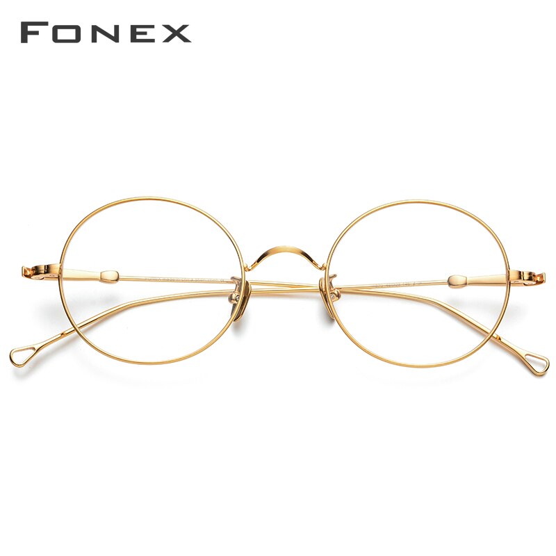 Reines Titan Brille Rahmen Männer Jahrgang retro Runde Myopie Optische Brillen Rahmen Frauen Thailand Brillen 870
