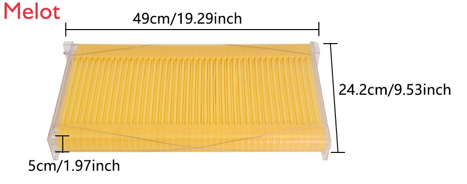Automatische Honing Collection Nest Frame Imker Bijenkorf Food-Grade Plastic Honingraat Blok Bee Milt Box Bijenteelt Gereedschappen