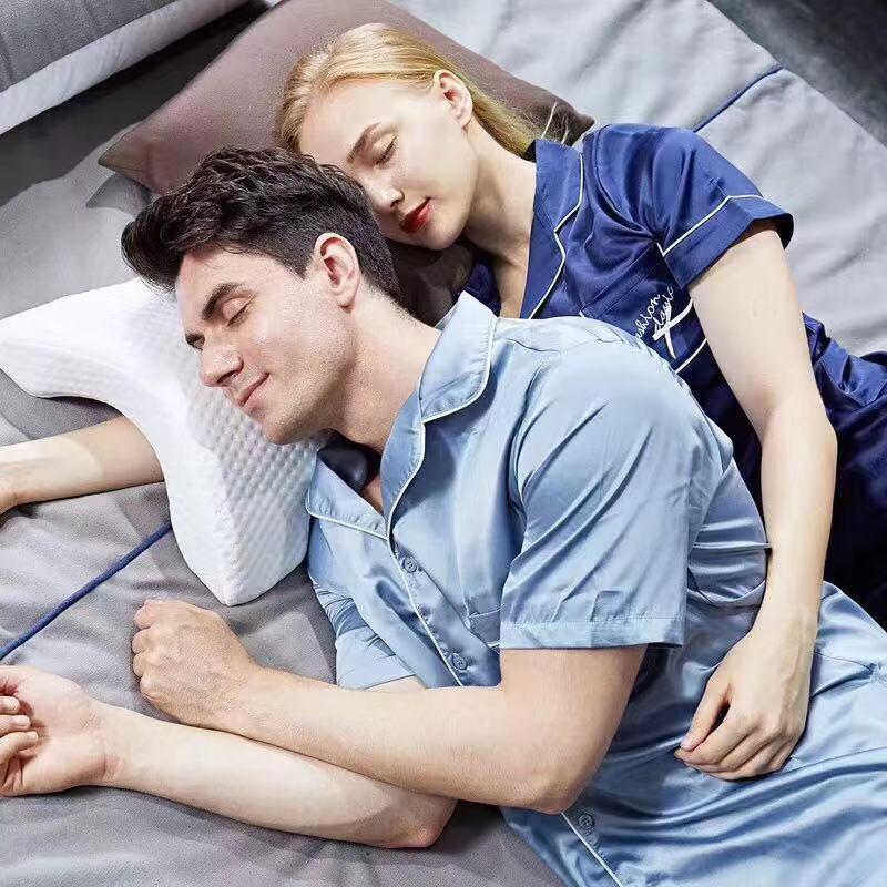 Almohada de memoria para dormir, 25 almohadas para cuello, cojín de soporte multifunción para parejas, ropa de cama