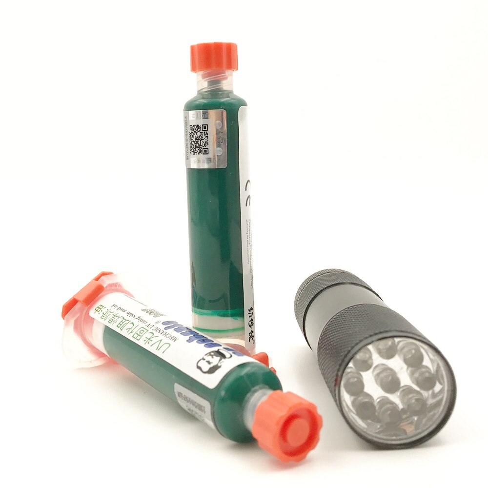 Soldeermasker - 10ml Groen UV Uithardend PCB Verf - Voorkomt Corrosieve Boogvorming