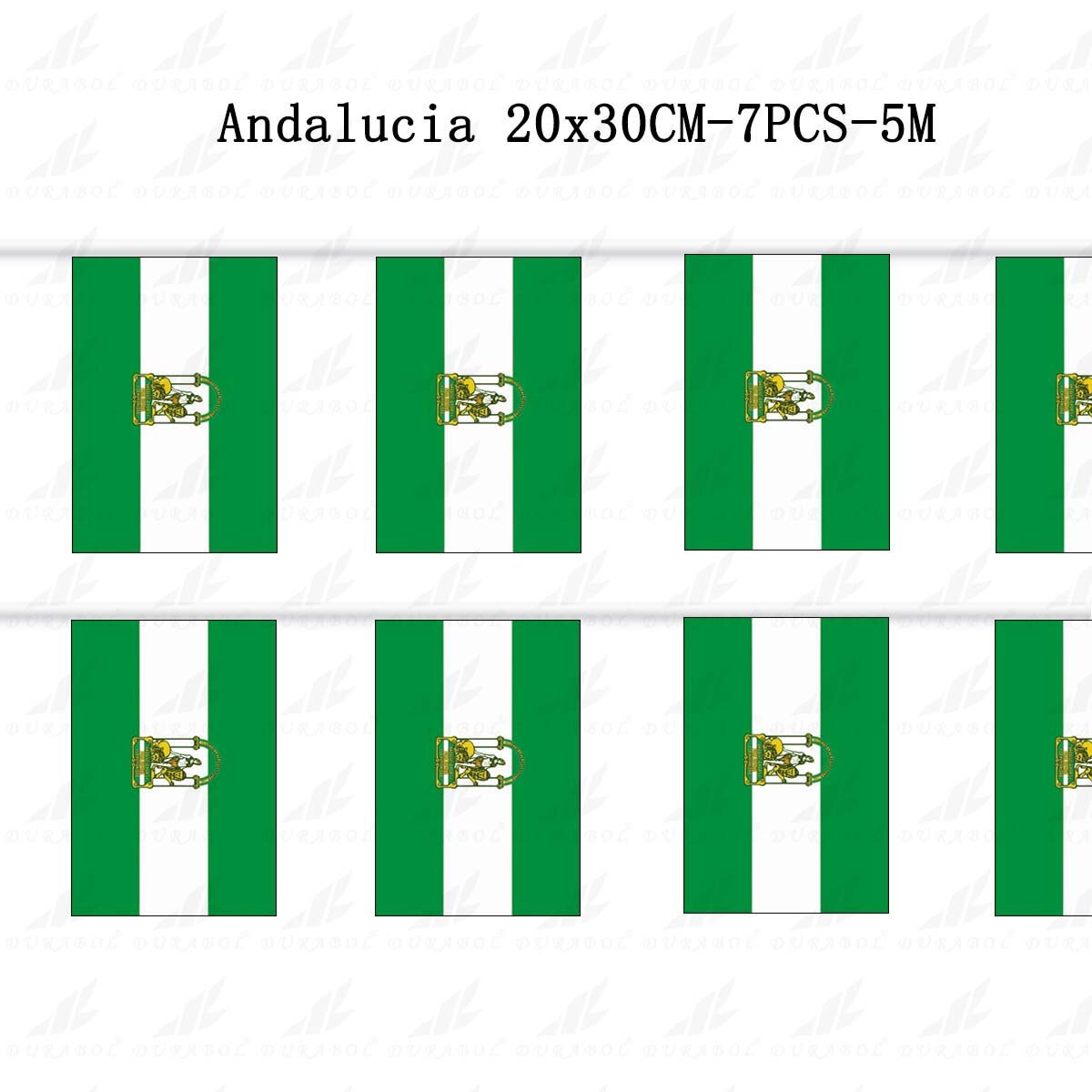 Bandera Andalucia 20 x 30cm 60 x 90cm 90 x 150cm 100 x 150cm, Andalucía Sin Escudo, estralla Andaluz Flag Andalucistas Satin 2 Anillas,Pulsera Cinta Lazos España 1cm 1.5cm 2.5cm: 20 x30cm  7 banderas