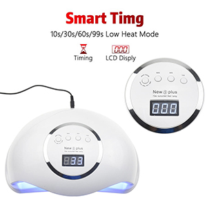 SUN5 Pro-Lámpara Led UV para secado de uñas, de 80W/72W, para todo tipo de geles, 45 luces Led UV para manicura, sensor de luz infrarroja solar