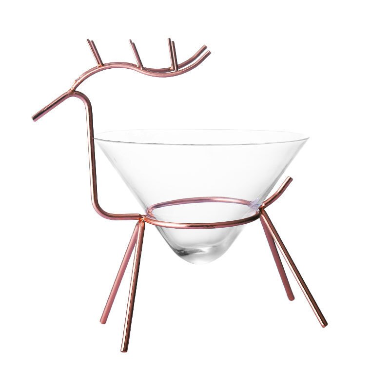 1Pc Herten Martini Cocktail Glas Wedding Party Bar Nachtclub Champagne Coupes Fluiten Kegel Muller: Rose Gold