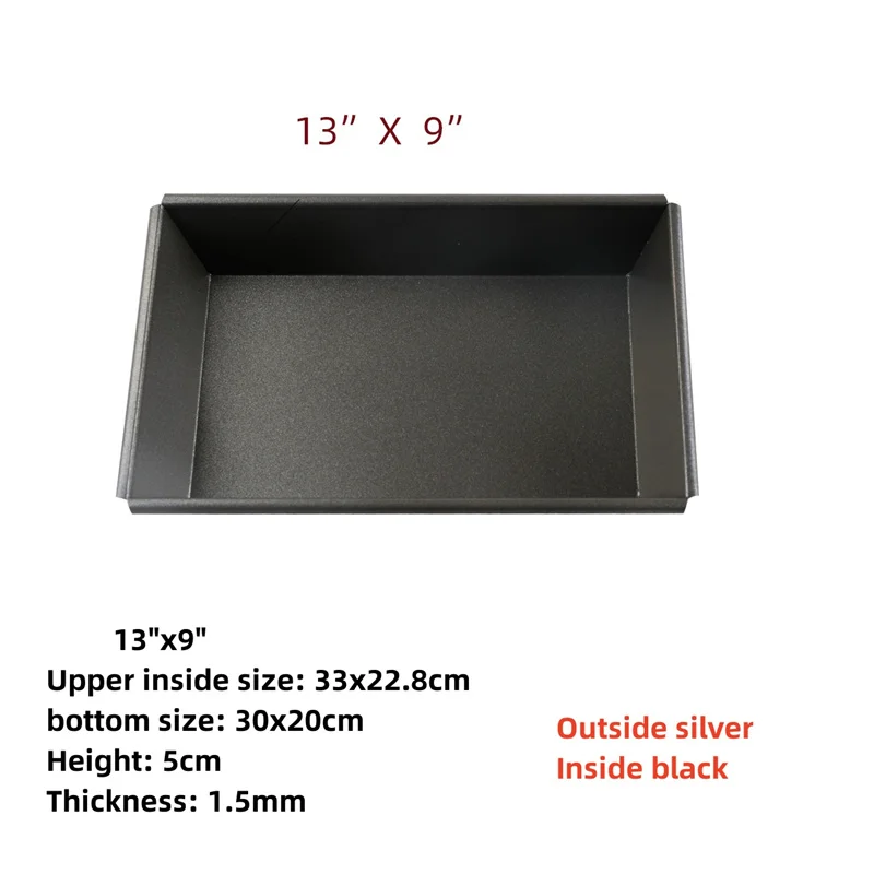 6~10 inch square rectangle Detroit Pizza Pan Deep Dish Pizza Pan Non Stick Pizza tray Square Baking Pan Bakeware Aluminum tray: Blue