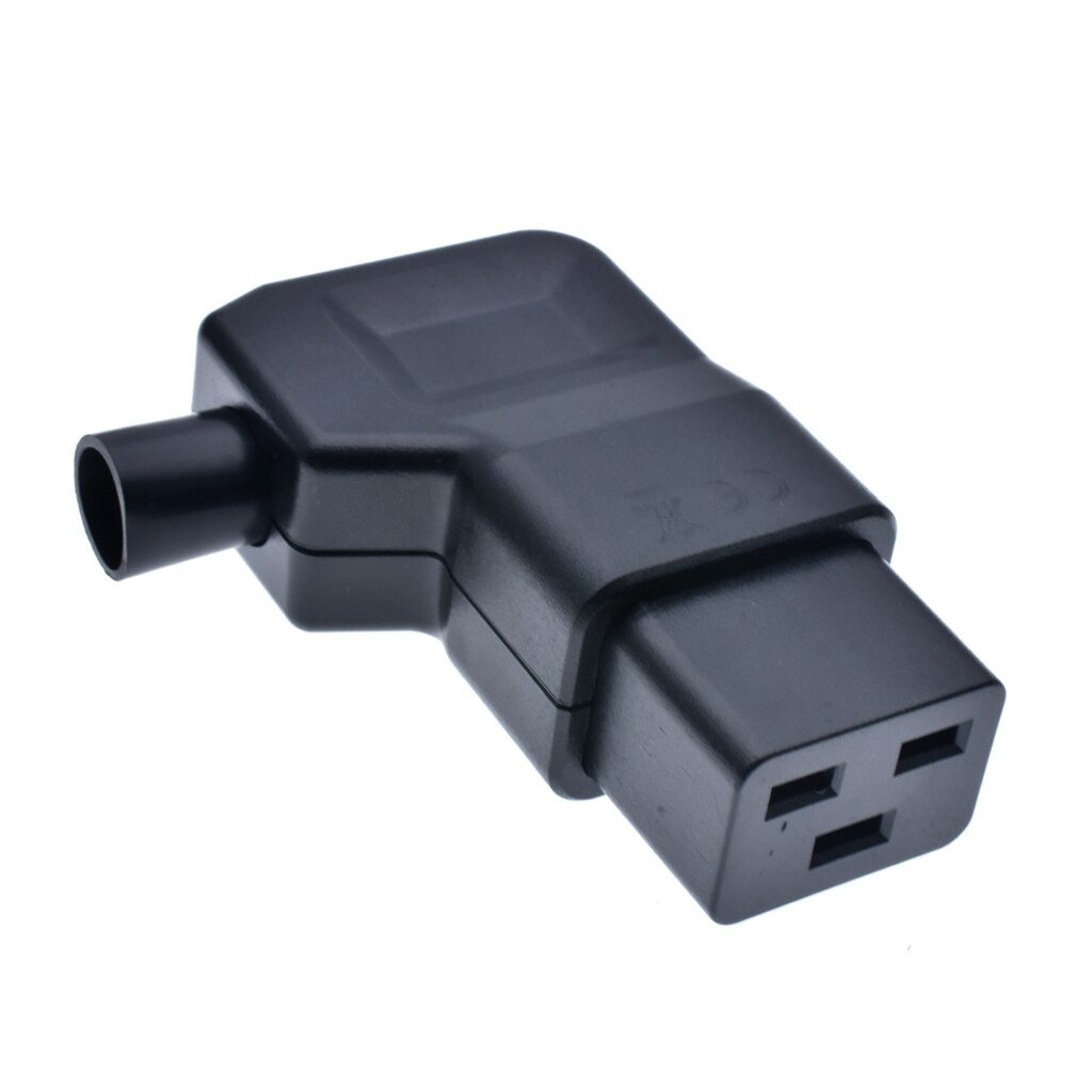 IEC320 Rewirable Socket PDU UPS 16A 250V, IEC320 C20 DIY Power Connector, Connet C19 Female Plug AC Adapter Black: 2PCS C19