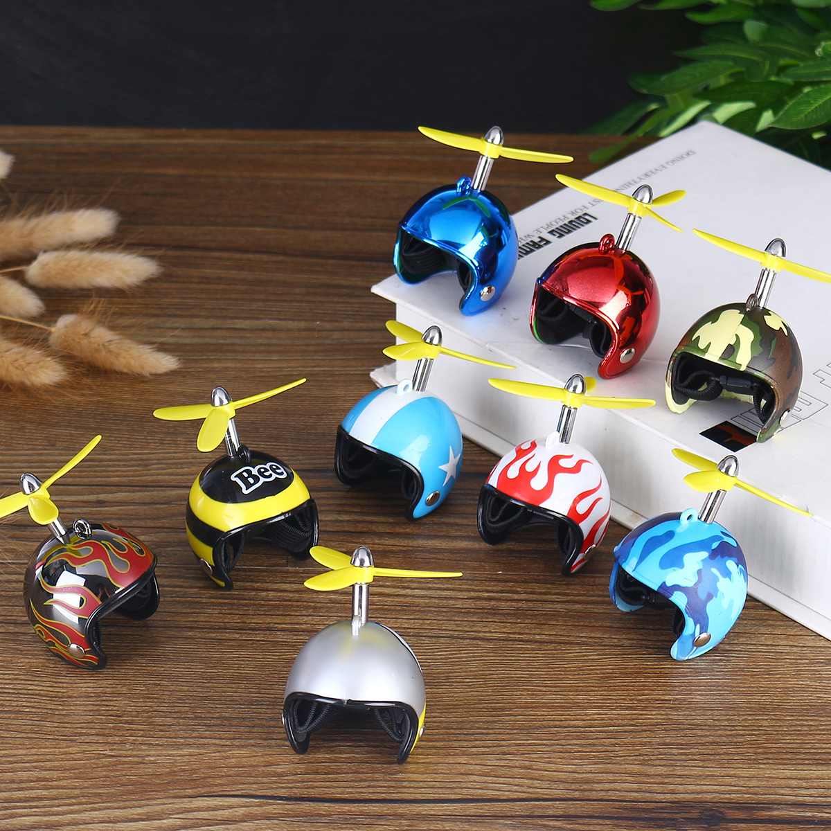 Drôle petit poulet casque pour animaux de compagnie poules oiseau dur chapeau de protection chapeaux transporteurs pour animaux de compagnie fournitures accessoires pour animaux de ferme hélice