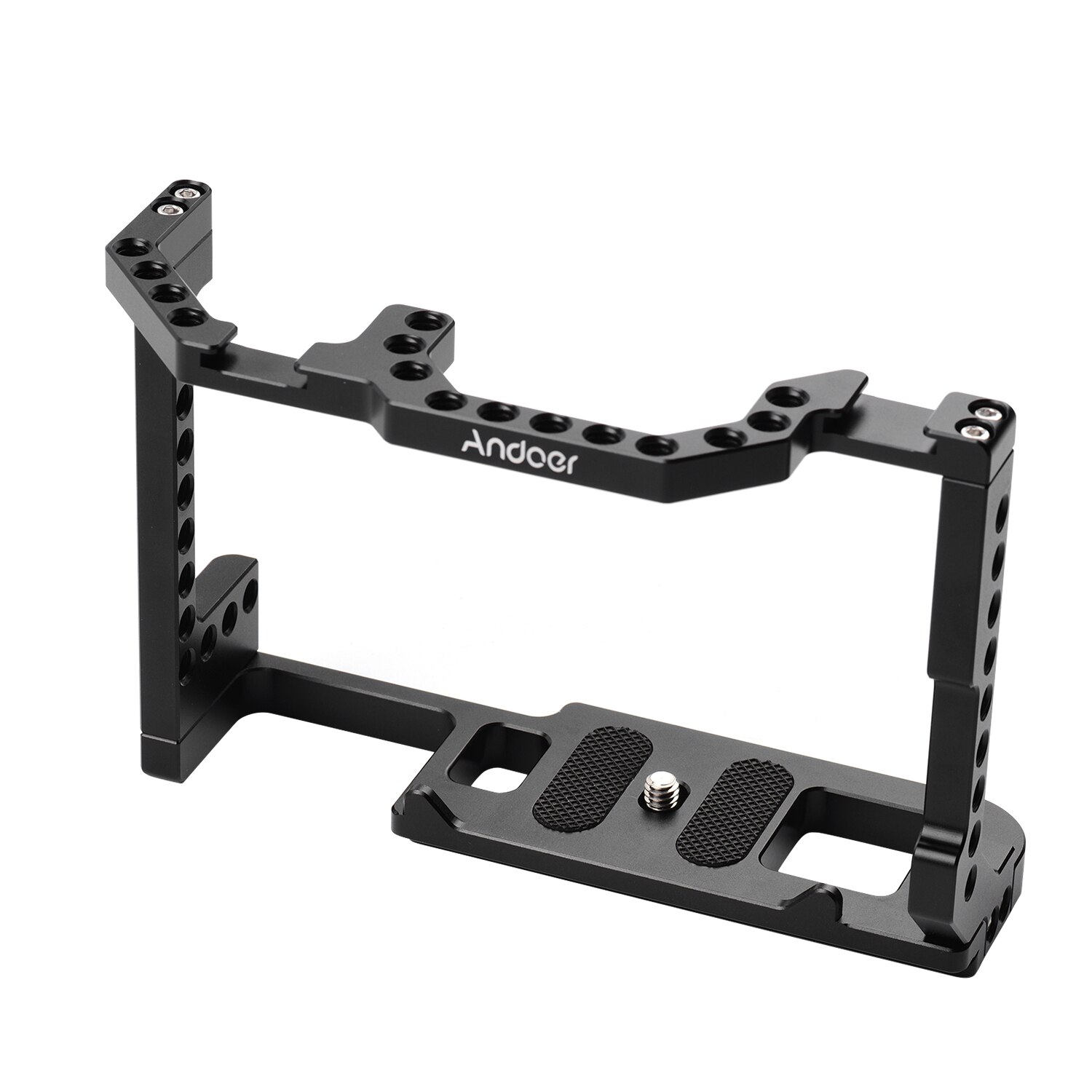 Fotografie Camera Cage Aluminium Met Dual Cold Shoe Mount 1/4 Inch Schroef Compatibel Voor Canon Eos 90D/80D/70D Dslr Camera