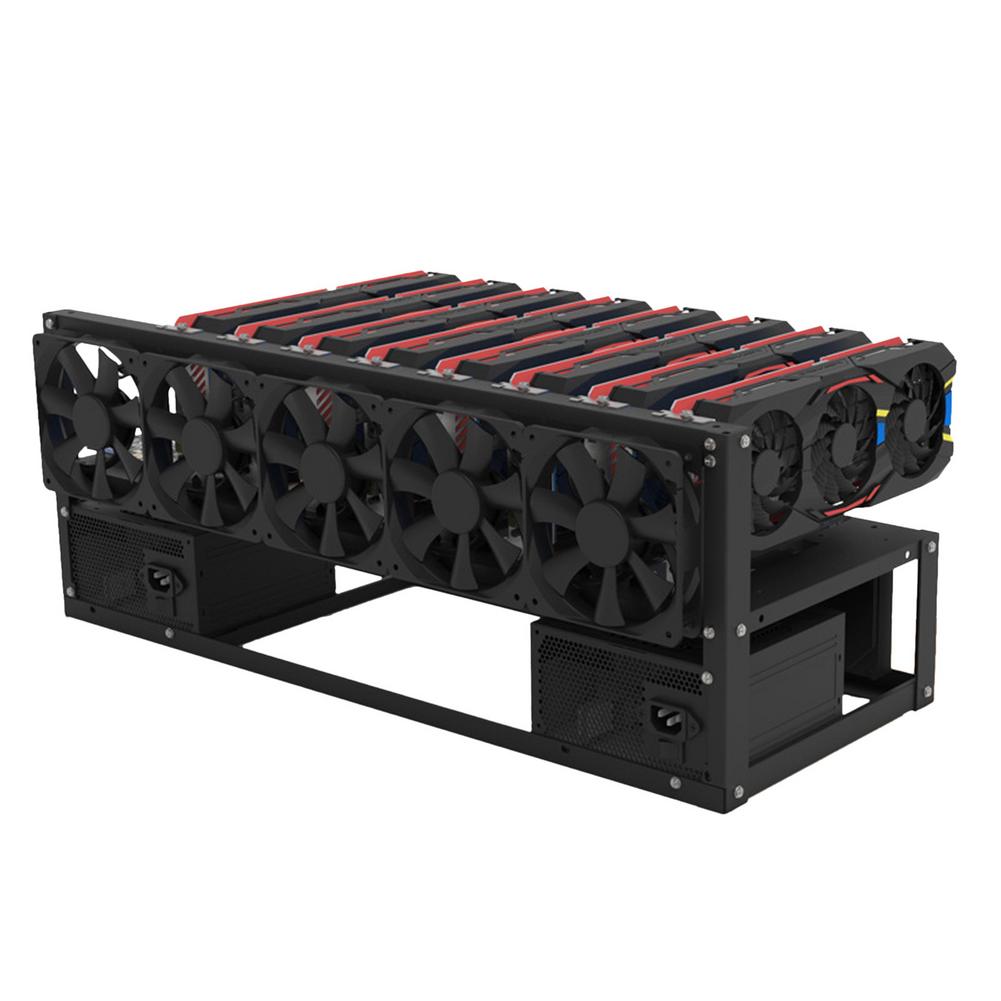 8 GPU Mining Rig Frame Stainless Steel Mining Case Rig Stackable Mining Rack Strong Structure Mining Open Air Frame For Crypto