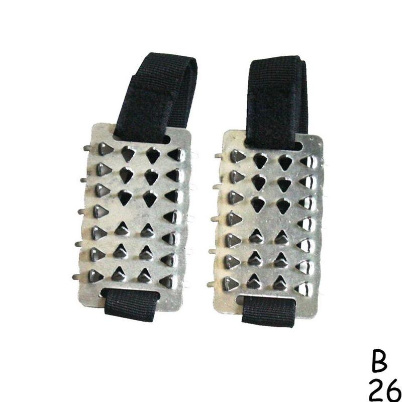 Ice Gripper Ice Climbing Spikes Grips 26 Teeth Camping Crampon Shoes Outdoor Anti Cleats Slip Cover Climbing Accessori: black 2