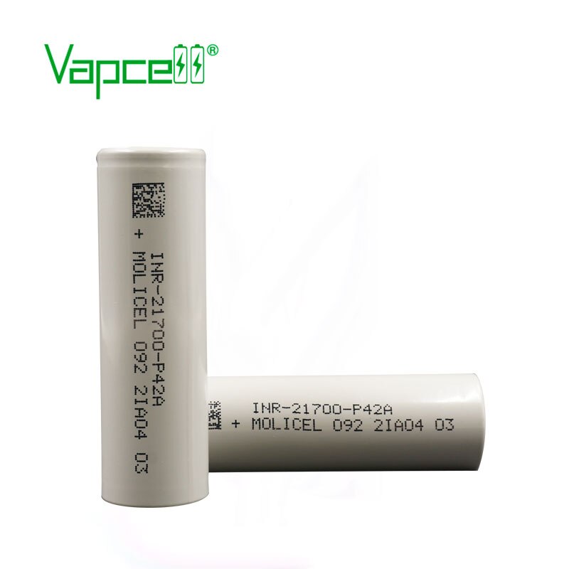 original li ion battery molicel 21700 4200mah 30A / 45A P42A 3.7V cell rechargeable batteries for flashlight