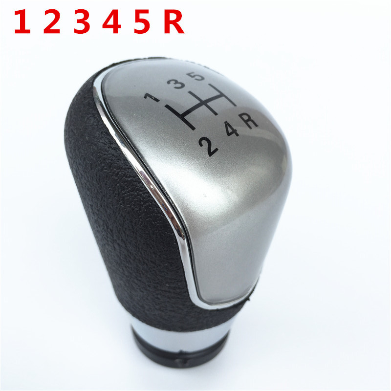 Pomello Del Cambio Ghetta Stivale 5/6 Velocità Per Ford Fiesta MK7 Messa A Fuoco MK2 FL NK3 C-max FL B-max S-max Galaxy MK3 Kuga Transit: 5-Speed Silver