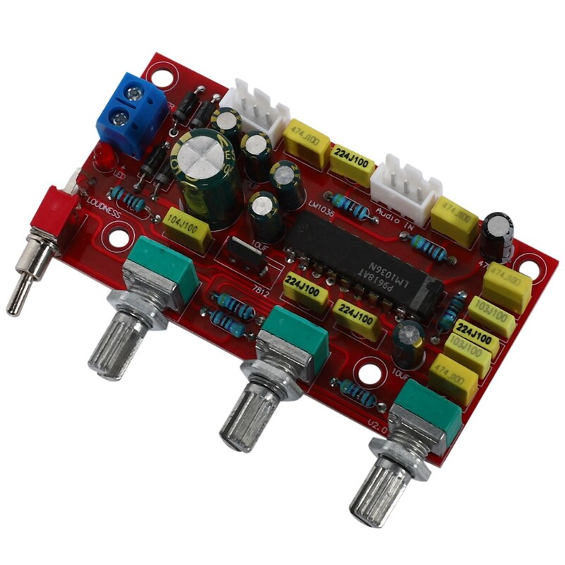 LM1036 OP-wzmacniacz przedwzmacniacz HIFI tablica dźwiękowa z regulacją głośności tonów wysokich regulacja EQ przedwzmacniacz robić wzmacniacza domowego