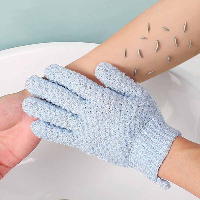 Soft Shower Exfoliating Scrub Gloves for Women Children Sponge Loofah Exfoliating Mitts for Bath, Spa Dead Skin Cell Remover