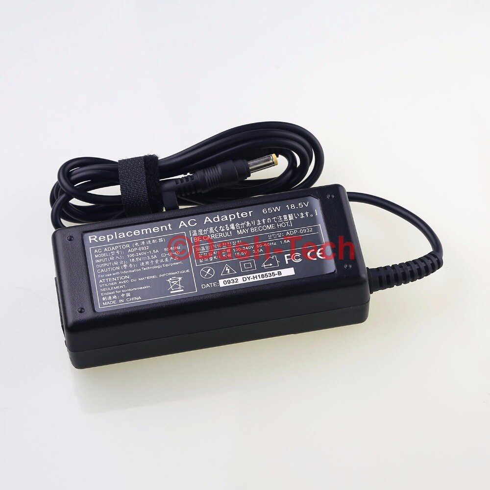 vervanging ac adapter 18.5 v 3.5a 65 w voor hp pavilion dv1000 dv2000 dv1300 voor compaq presario v2500 serie 4.8*1.7mm