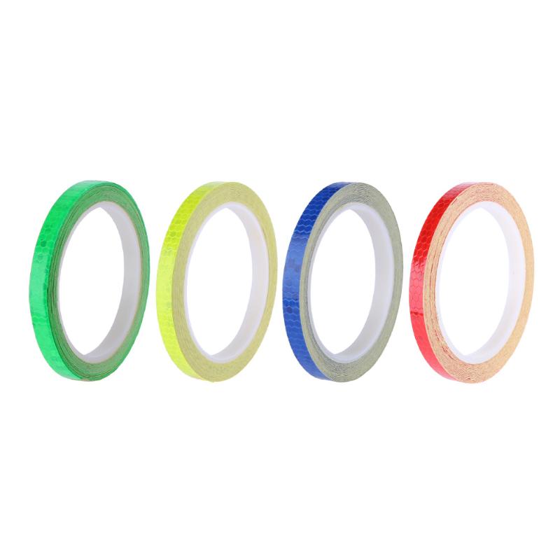 800 cm fluorescencyjne MTB wioślarz taśma odblaskowa jazda na rowerze motocykl naklejki odblaskowe taśmój naklejka taśma bezpieczeństwo wodoodporna naklejka