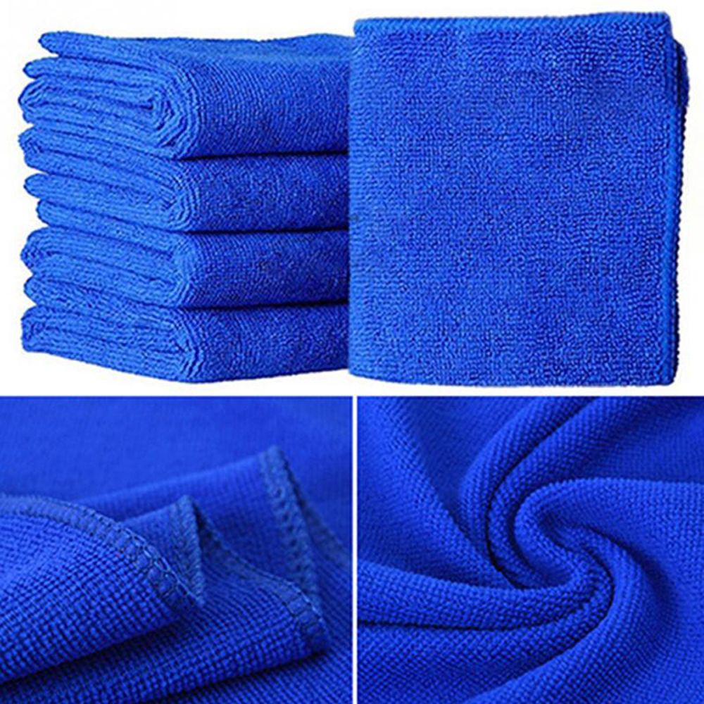 5pc mikrofiberrengørende biler med bløde mikrofiberklude grøn og blå farve vaskehåndklæde duster rengøringsværktøj