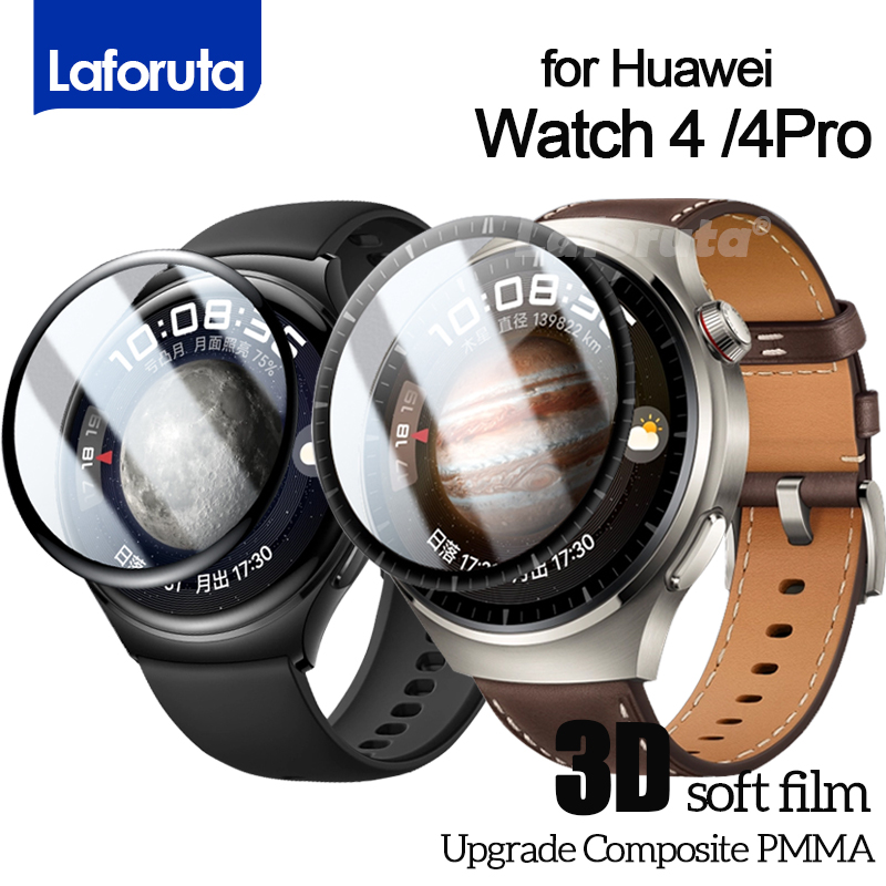 Protector de pantalla para Huawei Watch 4 Pro, cubierta protectora curvada 3D sin vidrio, suave para HUAWEI Watch4, accesorios, película protectora