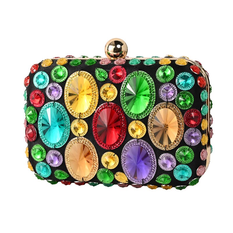 Bolsos De Mano Para Mujer, Bolso De Noche Con Diamantes De