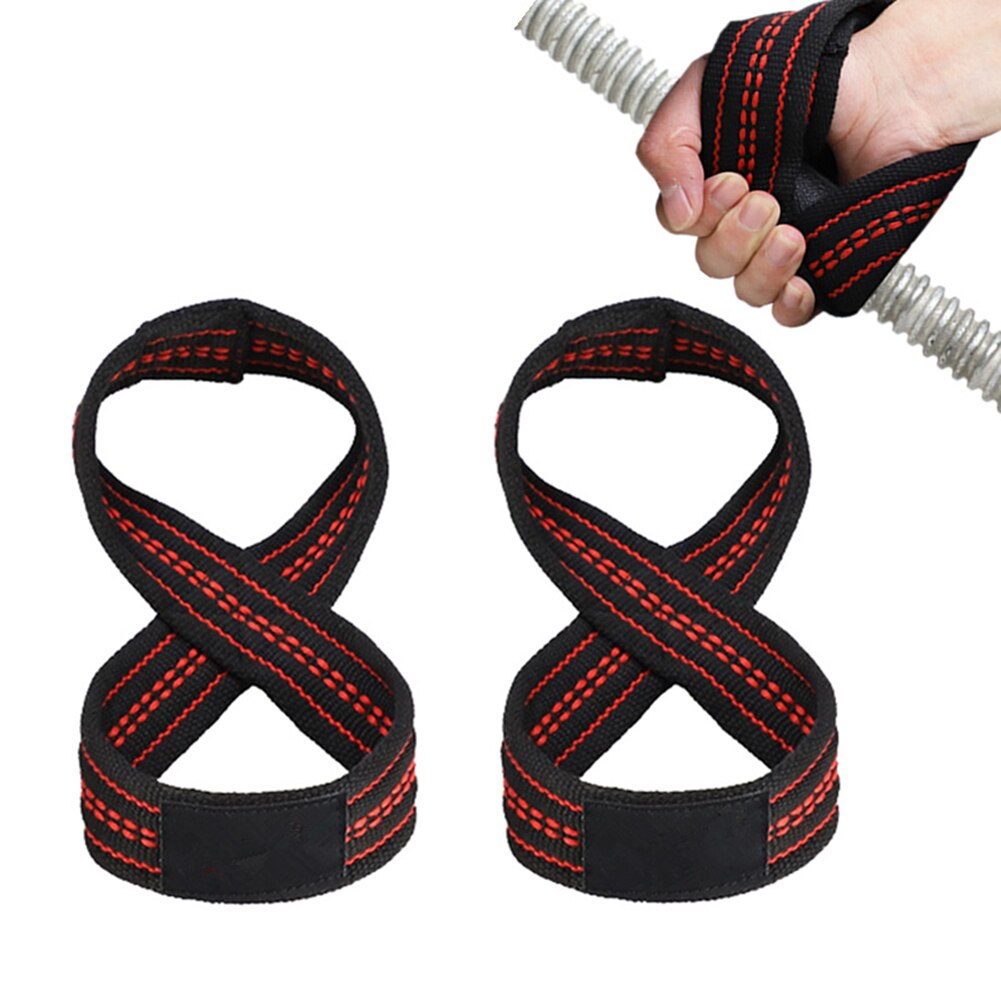 2Pcs Weight Lifting Straps Dead Lift Wrist Strap for Pull-ups Horizontal Bar Powerlifting Gym Fitness Bodybuilding