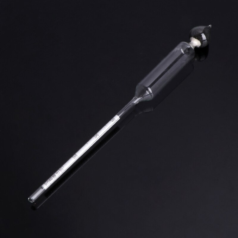 3 pièces 0-100% hydromètre alcomètre testeur ensemble alcool mètre + thermomètre pour laboratoire
