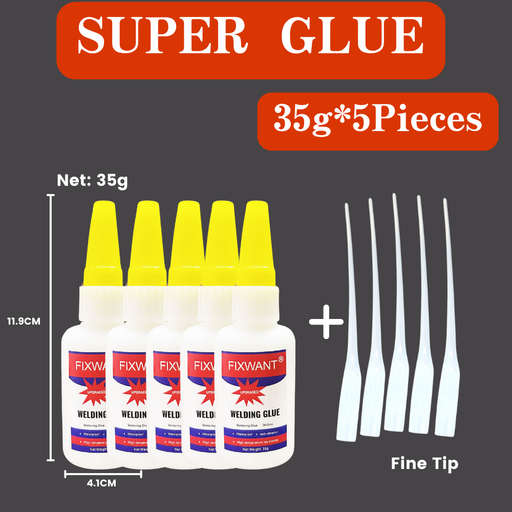 Laslijm - Supersterke lijm voor metaal, kunststof, rubber, keramiek, doe-het-zelfreparatie - Waterdicht en hoge sterkte 10 g / 35 g: Blue