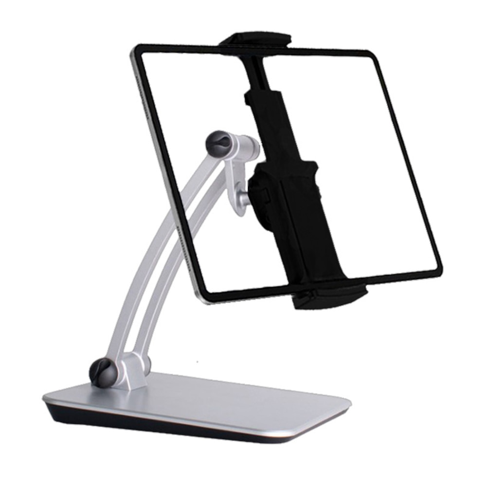 Kitchen Tablet Stand Wall Desk Tablet Mount Stand Fit For 5-10.5 inch Width Tablet Metal Bracket Smartphones Holders