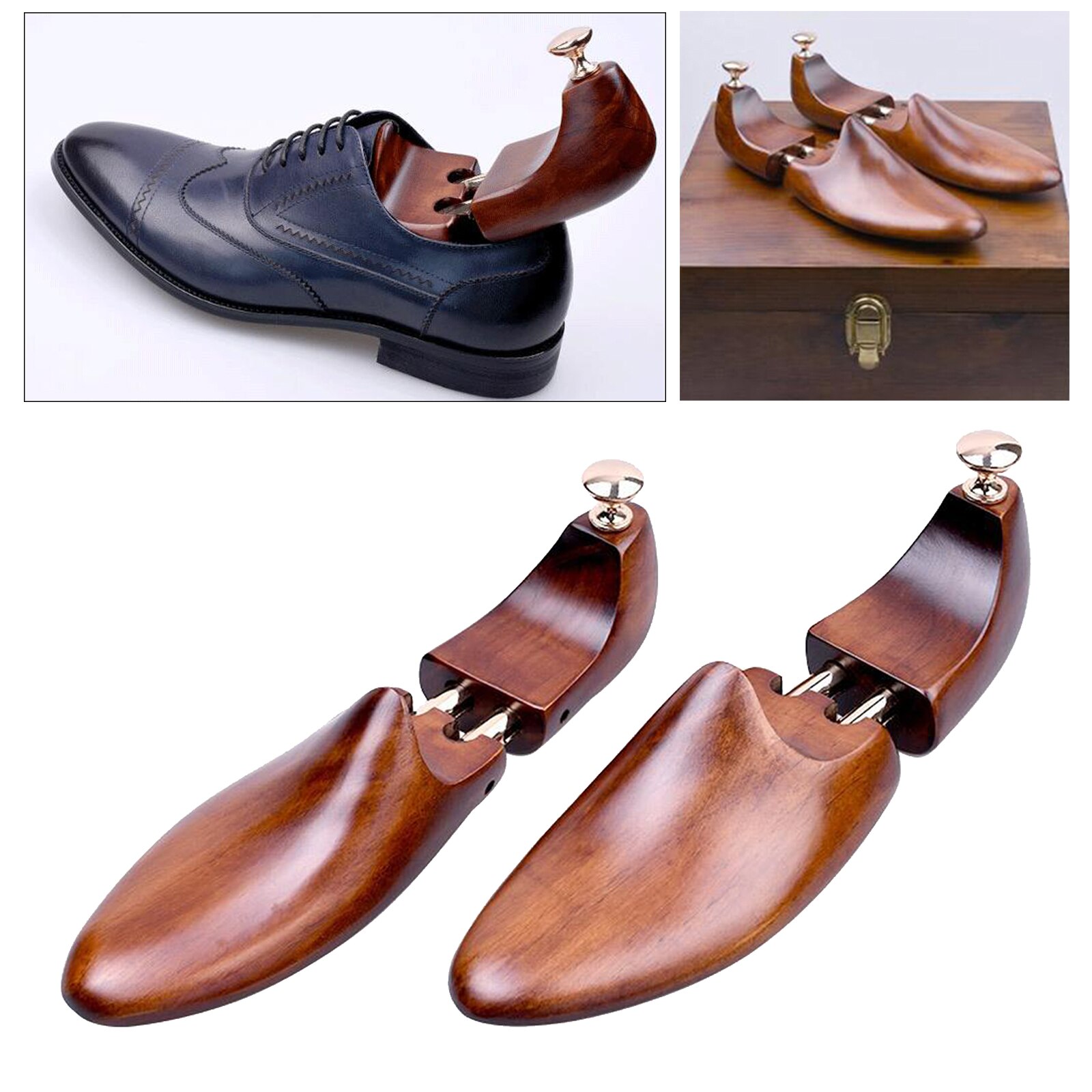 Soporte para zapatos de madera de pino, expansor de zapatos, botas de cuero, soporte para zapatos de madera expansible