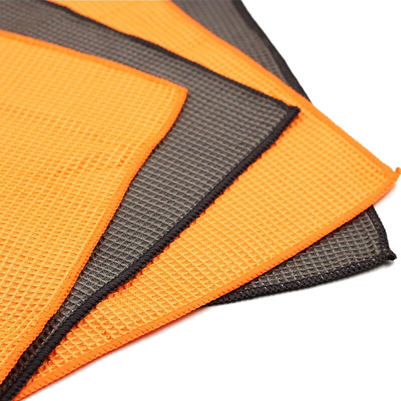 2 Stuks Auto Wassen Handdoek Cleaner Super Absorptie Auto Drogen Doek Microfiber Waffle Weave Venster Doekje Schoonmaken Handdoek Voor Auto thuis