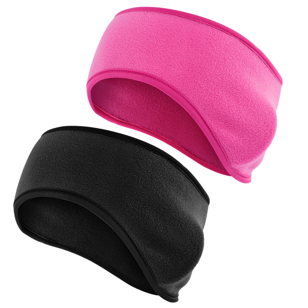 2pcs Autumn Comfortable Durable Sweatband Sports Headband Head Wrap Ear Warmer for Skiing Running Cycling: Default Title