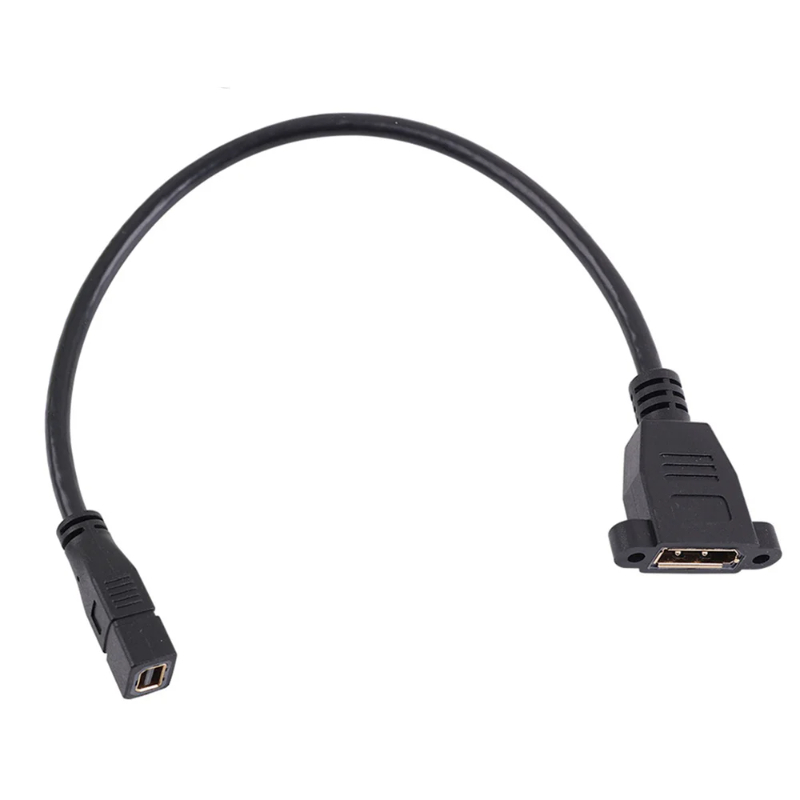 Displayport Cable Adapter Female Socket Panel Mount To Mini Displayport Female Cable Adapter Mini Dp-dp Wire 4k 2k 60hz Av Line