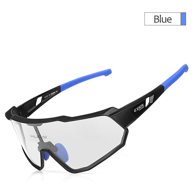 CoolChange Meekleurende Fietsen Bril Running Outdoor Sport MTB Bike Zonnebril UV400 Mannen Vrouwen Road Fiets Bril Brillen: Photochromic-Blue