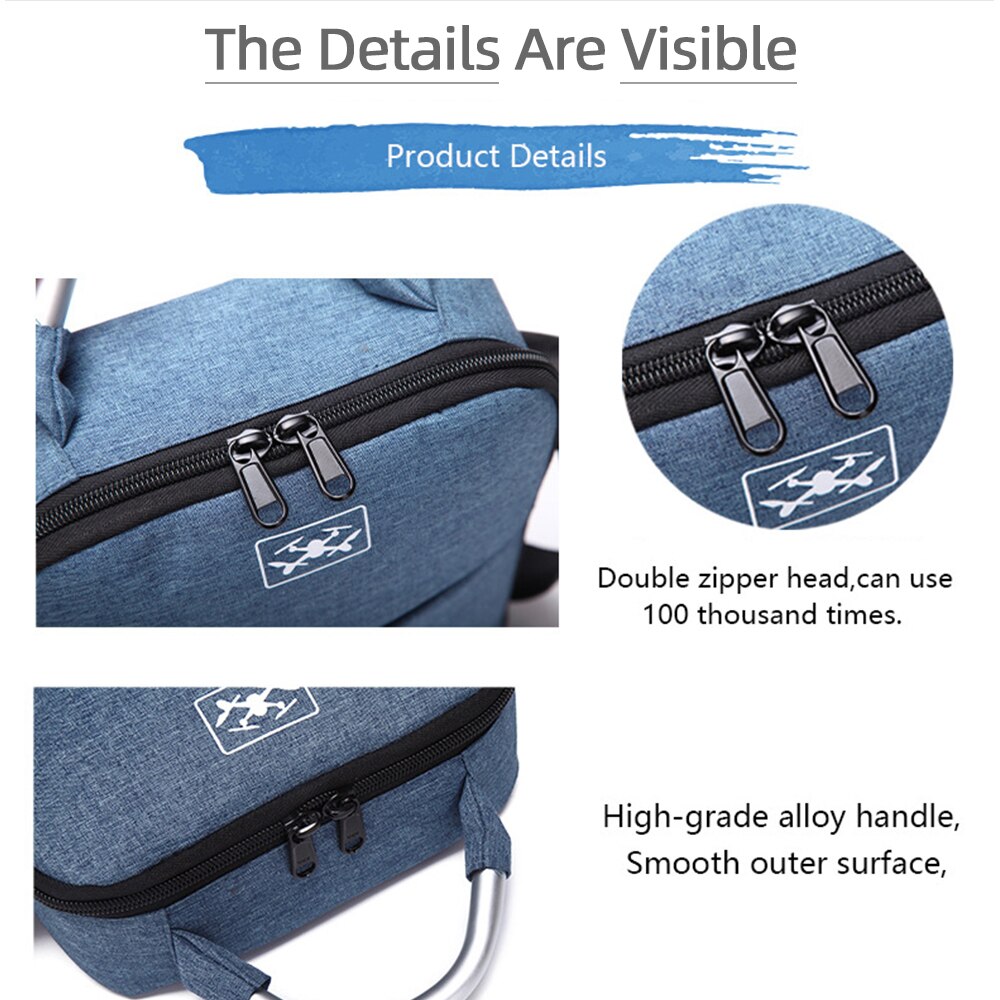 Drone Shoulder Bag For Fimi X8 Mini Portable Storage Bags Handbag Waterproof Carrying Case Box Hard Cover Accessories Blue