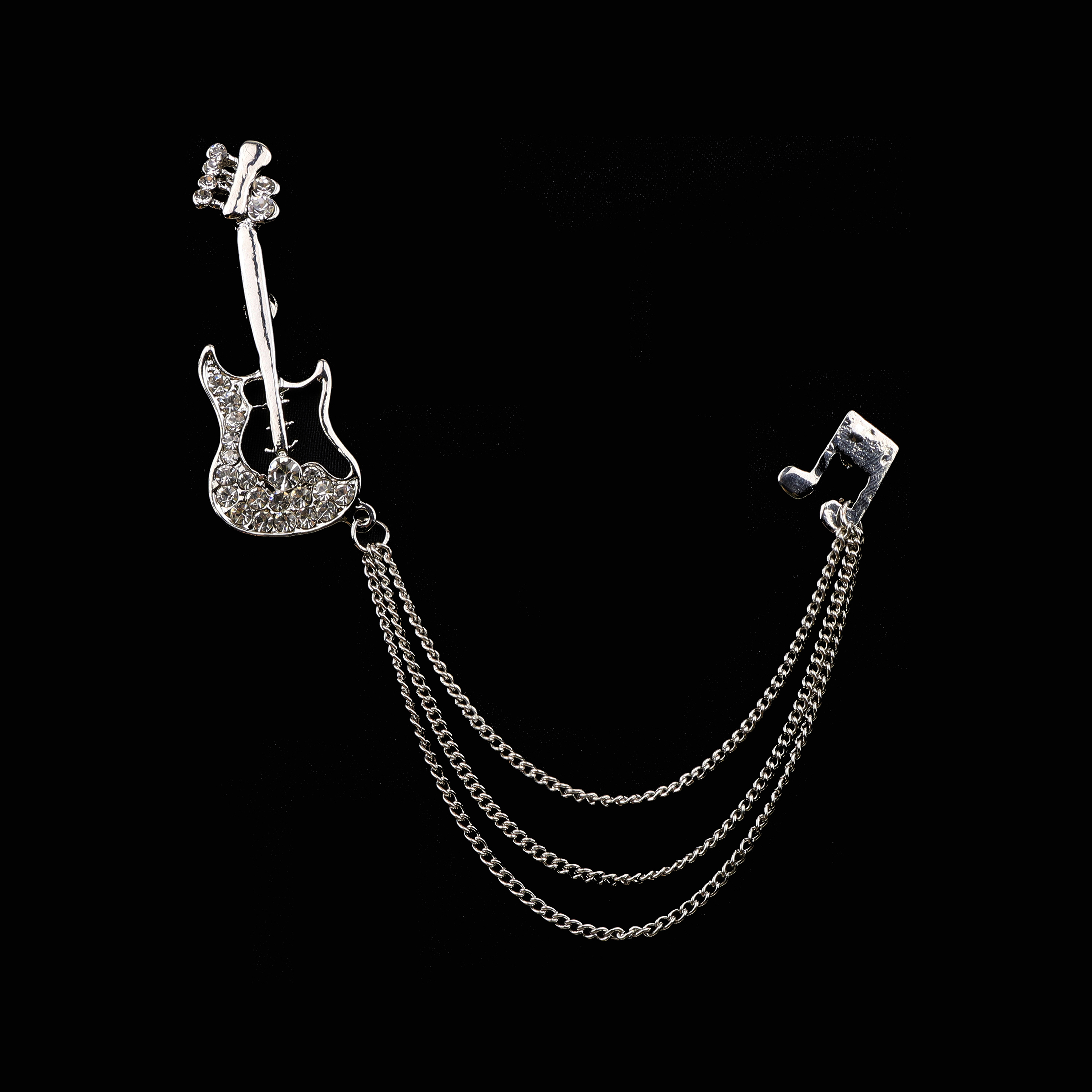 Mode Gentleman Kwastje Keten Broche Gitaar Muzieknoot Star Leaf Retro Revers Pin Voor Mannen Trouwpak Shirt Colla Accessoires