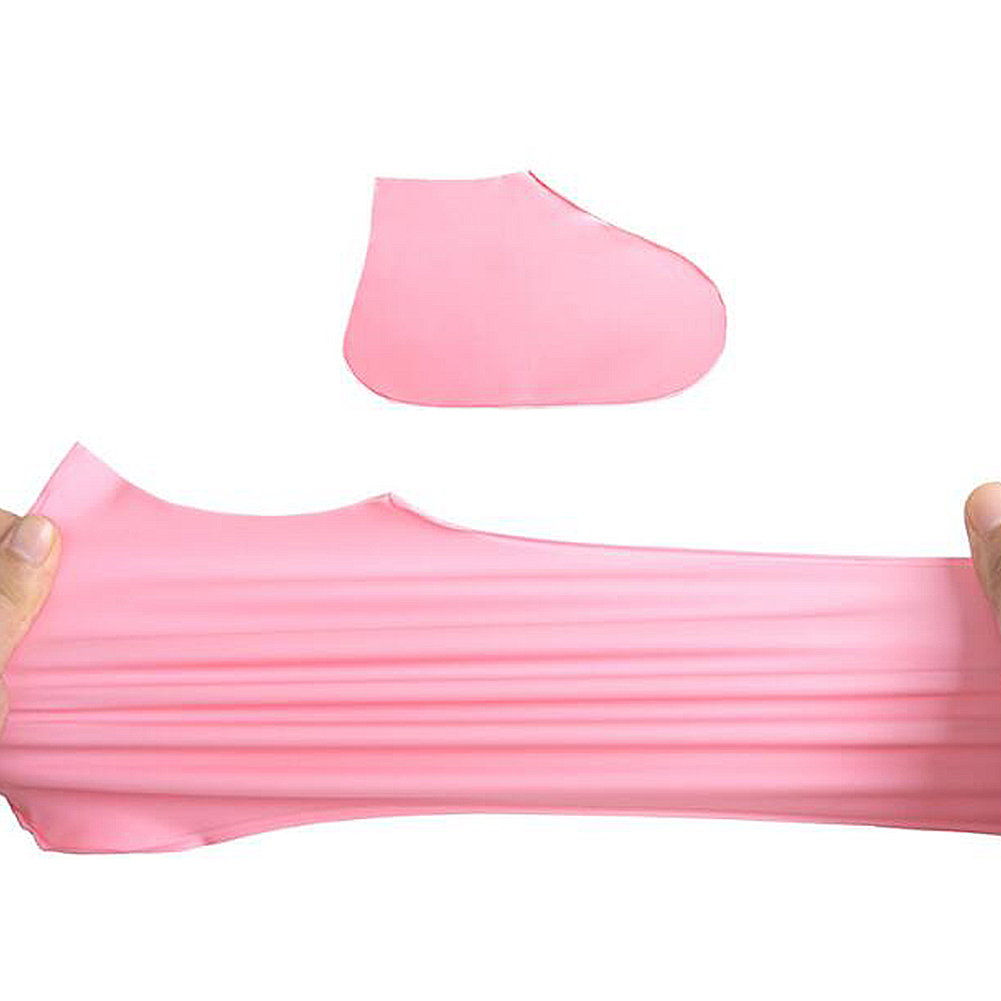 1 paire réutilisable Latex chaussures couvre imperméable pluie couvre-chaussures antidérapant caoutchouc pluie botte Cycle chaussures couvre taille S/M/L