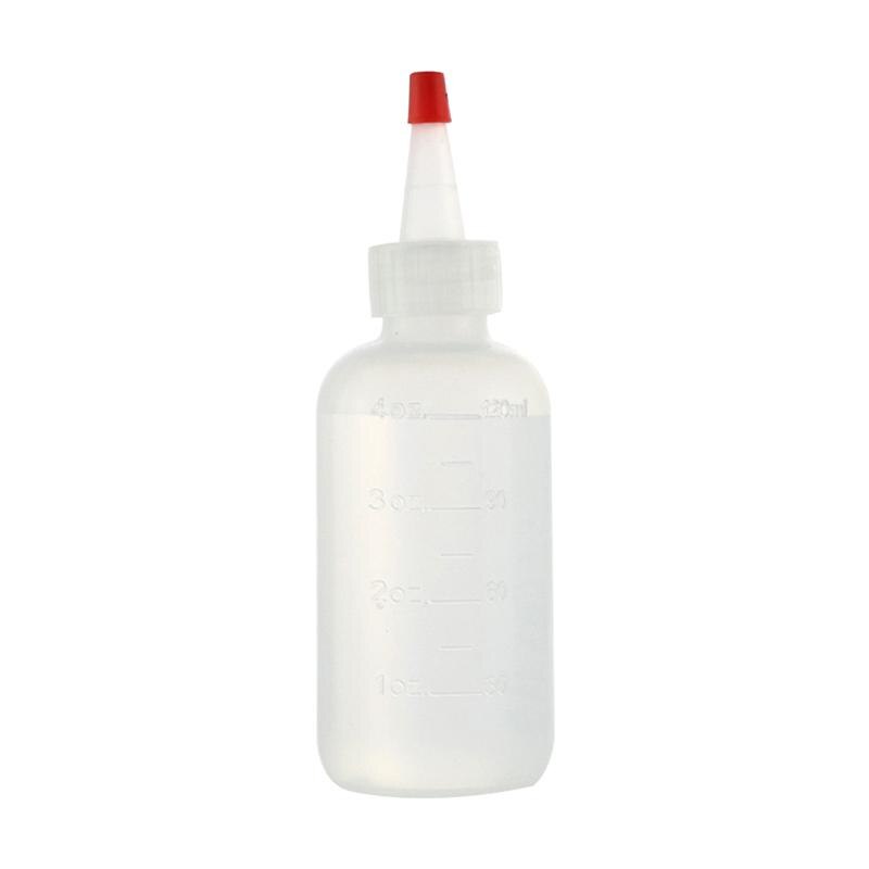 10 Stuks 120 Ml Plastic Knijpflessen Met Schaal Lege Squirt Fles Dispenser Dropper Voor Thuis (Wit)