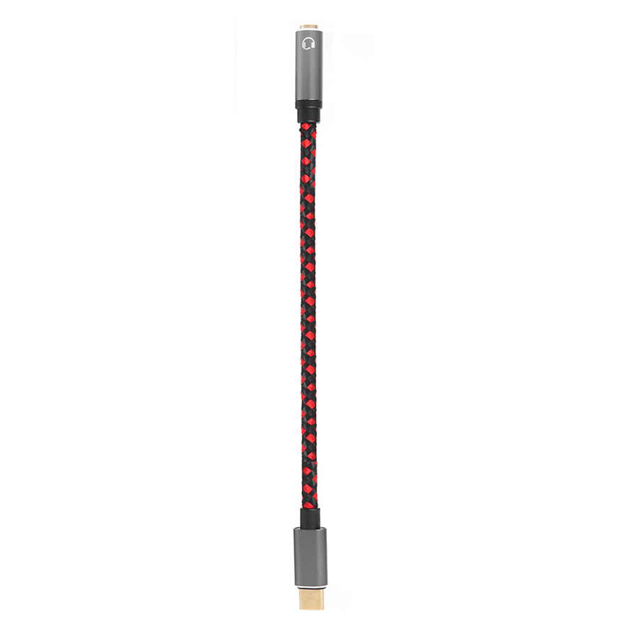 Typ-c ljudkabel usb c hane  to 3.5mm jack aux hörlursadapter hörlursmikrofon splitter flätad sladd för pc mobiltelefon: Blandad färg