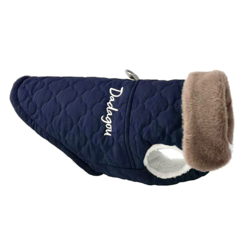 CDDMPET Waterdichte Bontkraag Hond Jas Winter Warme Fleece Hondenkleding voor Kleine Honden Puppy Huisdier Vest Chihuahua Yorkie Pug Jas: XL / Goud