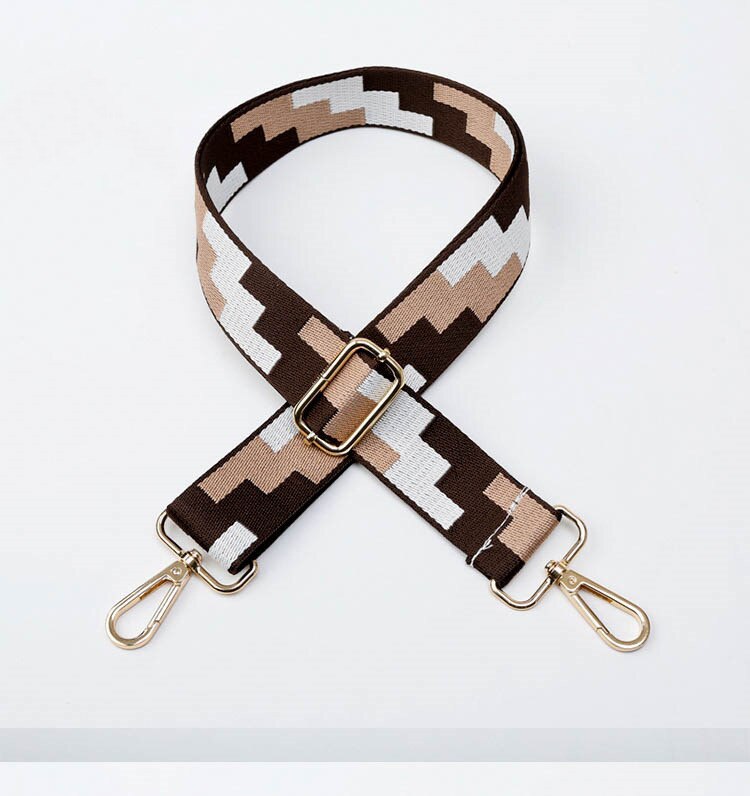 HJKL Handle Bag Strap For Women Removable DIY Shoulder Rainbow Handbag Accessories Cross Body Messenger Nylon Bag Straps: L