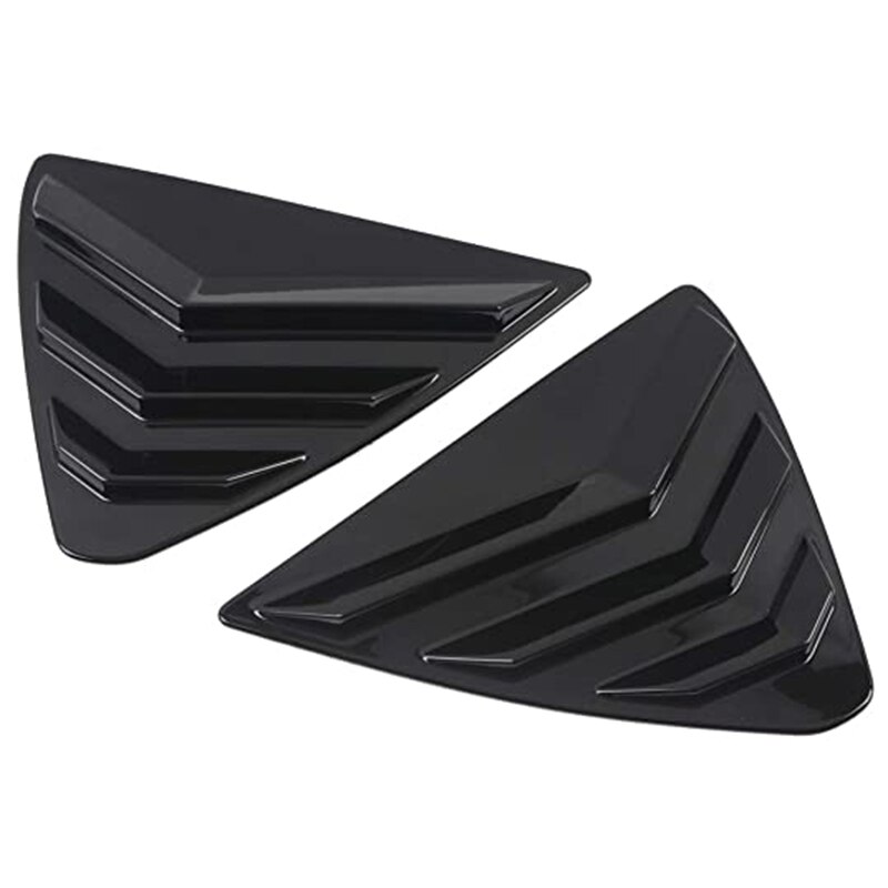 Rear Quarter Side Window Louvers Vent Cover Trim Panel Window Blinds Triangular for Mazda Cx5: Default Title